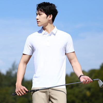 Polo Deportivo Hombre Ice Silk Elástico sin Costuras