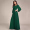 Vestido de Noche Largo en Gasa Elegante para Mujer