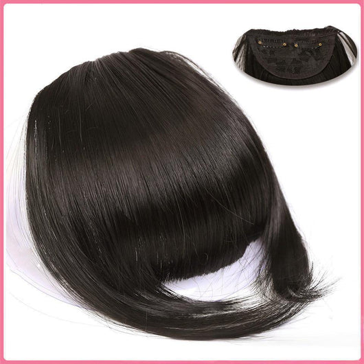 Peluca Sintética con Flequillo Lateral y Clips - Estilo Europeo Americano - Image 16