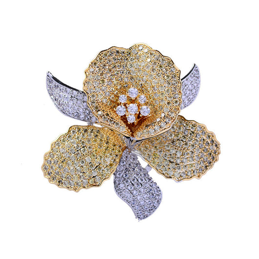 Broche Floral de Circonia Cúbica Estilo Europeo y Americano - Image 11