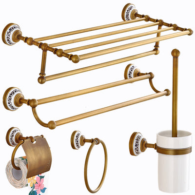 Juego de Toallero Estilo Europeo en Cobre Antiguo - Accesorios de Baño Completos - Image 10