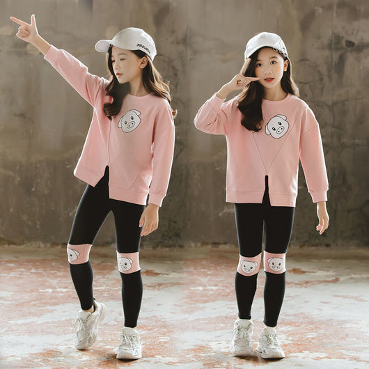 Conjunto Deportivo Niña dos Piezas con Sudadera Manga Larga - Image 9