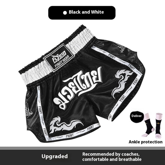 Pantalones Cortos Profesionales de Boxeo Tailandés y Sanda para Hombre y Mujer - Image 5