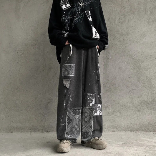 Pantalones Vaqueros Vintage Lavados Efecto Desgastado Unisex - Image 8