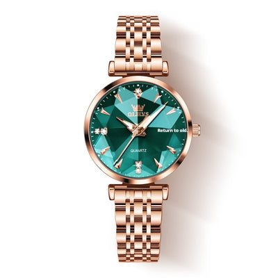 Reloj de Cuarzo para Mujer Diseño Geométrico Rombo - Image 4