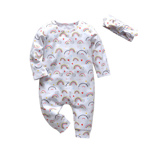 Enterizo Infantil Estampado Arcoíris