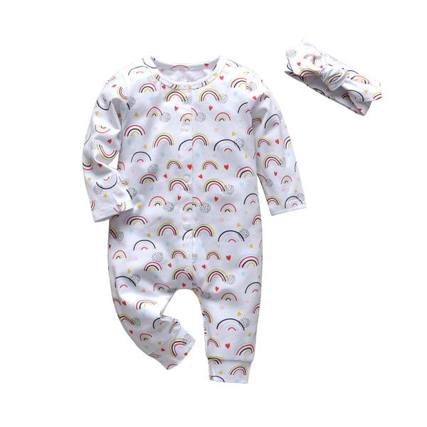 Enterizo Infantil Estampado Arcoíris
