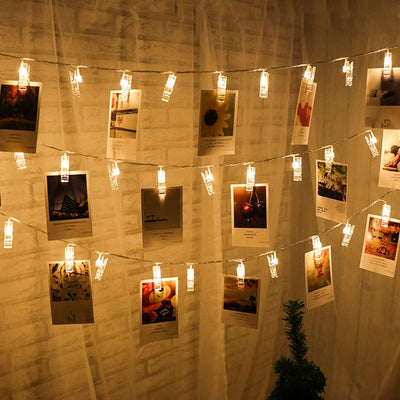 Guirnalda de Luces LED con Clips para Fotos