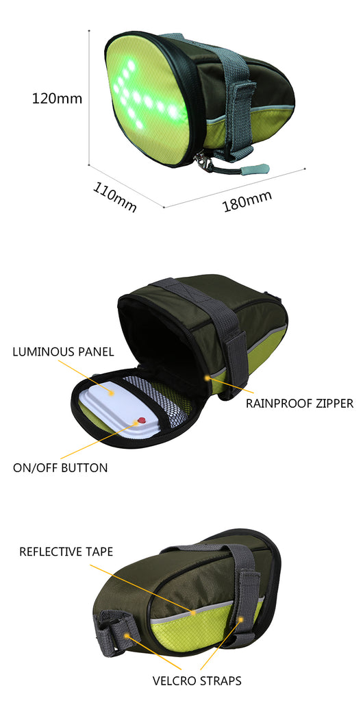 Luz de Advertencia LED Inalámbrica con Control Remoto para Bicicleta - Image 8