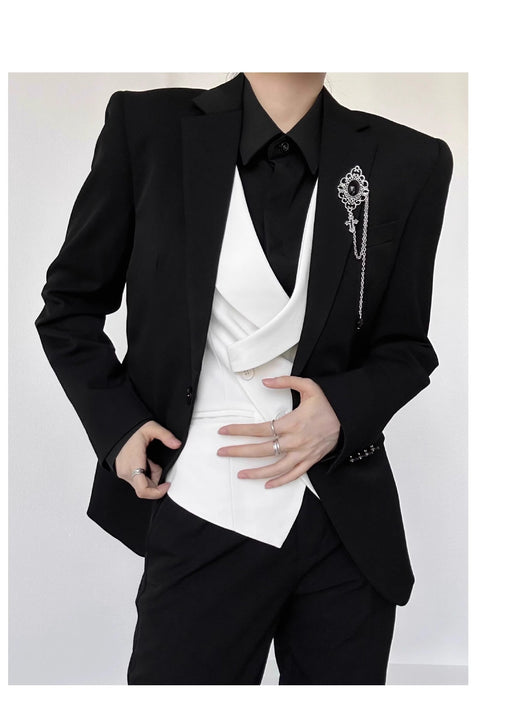 Chaleco de Traje para Mujer Blanco Entallado - Elegancia Sofisticada - Image 19