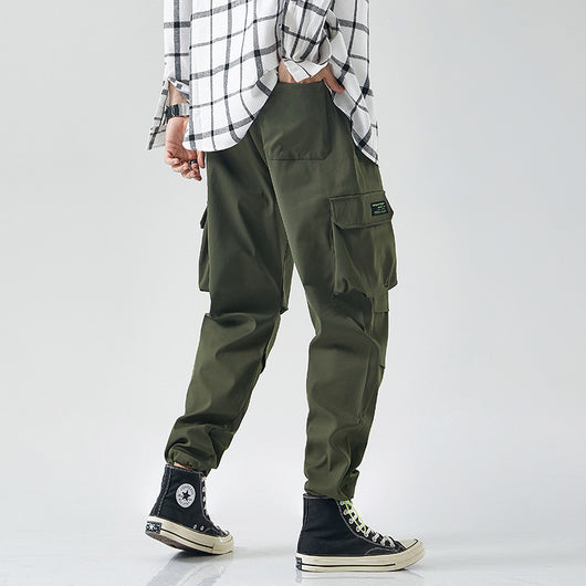 Pantalones Casuales Japoneses para Hombre con Múltiples Bolsillos - Image 8