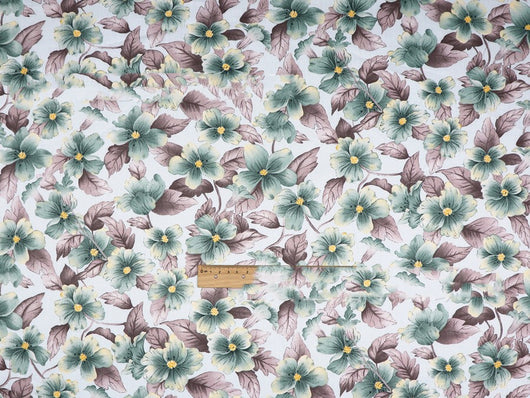 Tela de Algodón con Flores Pequeñas en Tonos Claros - Image 35