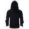 Sudadera con Capucha Estilo Retro con Remaches y Diseño Enmascarado