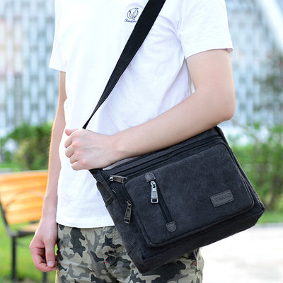 Bolsa Mensajera Retro Hombre con Diseño de Capas - Image 33