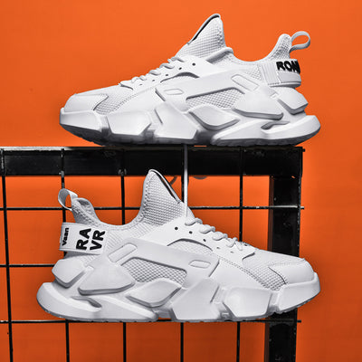 Zapatillas Deportivas Running Blancas Transpirables para Hombre Verano