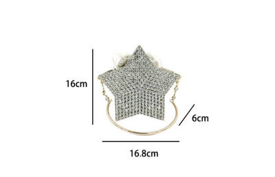 Clutch de Noche Estrella con Diamantes Brillantes - Image 7