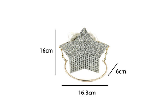Clutch de Noche Estrella con Diamantes Brillantes - Image 7