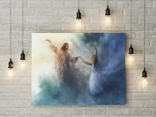 Cuadro de Jesús con Marco - Lienzo Artístico Serenidad y Estrellas - Image 6