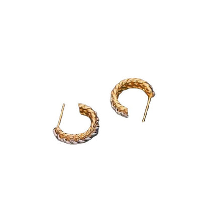 Aretes de Oro 18K Trenzados - Image 10