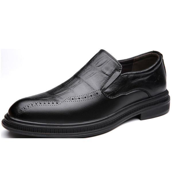 Zapatos de Cuero Puntiagudos Estilo Británico para Hombre - Image 6