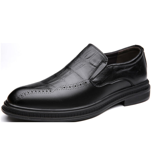 Zapatos de Cuero Puntiagudos Estilo Británico para Hombre - Image 6