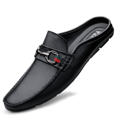 Pantuflas Hombre Cuero Casual - Mocasines Cómodos Sin Cordones - Image 3