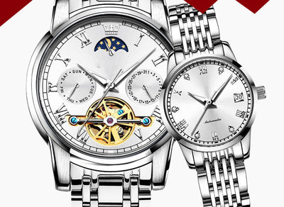 Pareja de Relojes Mecánicos Automáticos Sincronizados - Image 12