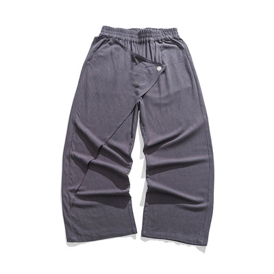 Pantalones Holgados de Algodón y Lino - Estilo Retro Tallas Grandes para Hombre - Image 6