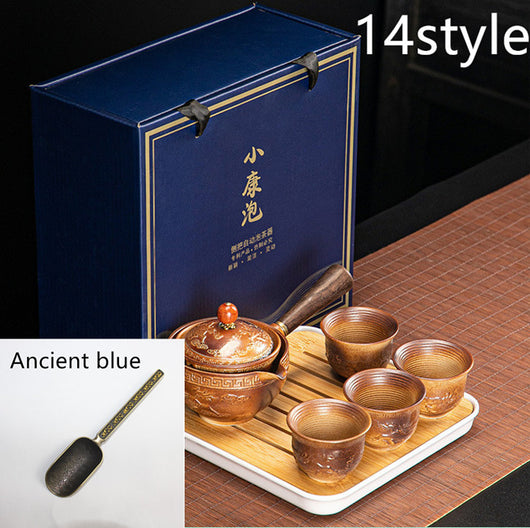 Juego de Té Xiaoyao con Tetera Giratoria 360° - Image 42