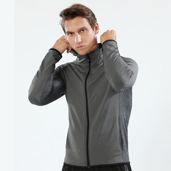 Chaqueta Deportiva con Capucha y Cierre Completo para Hombre