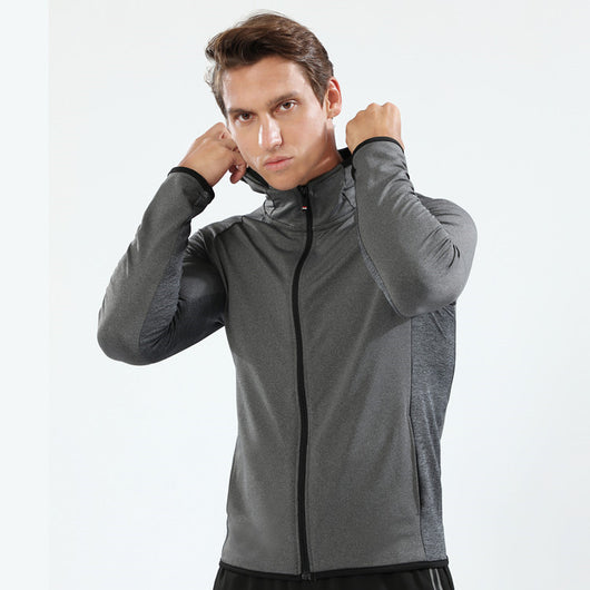 Chaqueta Deportiva con Capucha y Cierre Completo para Hombre
