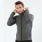 Men's Full-Zip Hooded Athletic Jacket