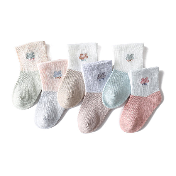 Calcetines de Algodón Fino para Bebé con Diseños Tiernos
