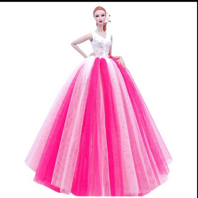 Vestido de Novia con Falda Voluminosa y Velo - Image 15