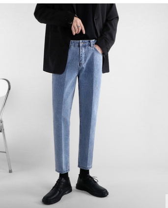 Pantalones Vaqueros Rectos Holgados Ligeros para Hombre - Verano - Image 3