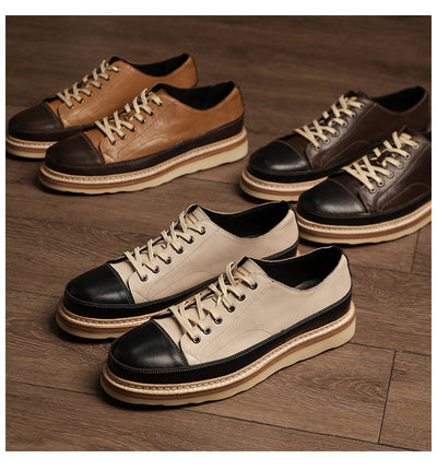 Zapatos Casuales de Cuero Genuino con Plataforma - Estilo Vintage Artesanal - Image 11