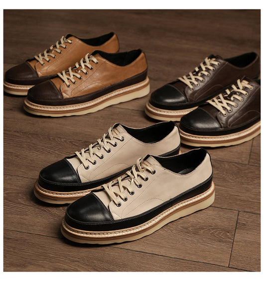 Zapatos Casuales de Cuero Genuino con Plataforma - Estilo Vintage Artesanal - Image 11