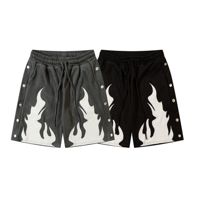 Shorts Contraste Terciopelo Flame con Solapa Doble - Image 4