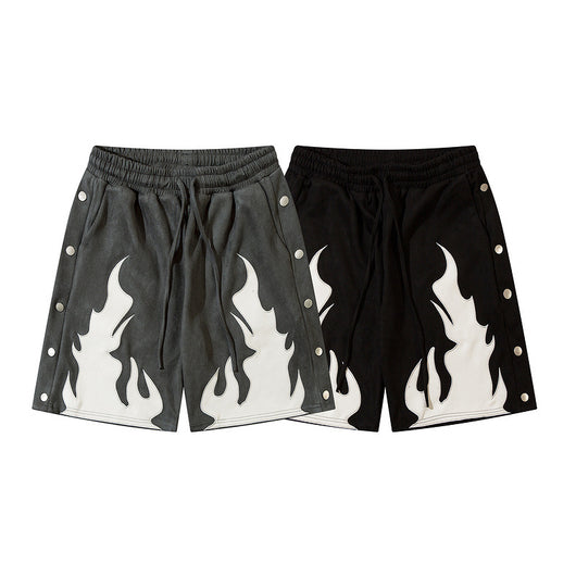 Shorts Contraste Terciopelo Flame con Solapa Doble - Image 4