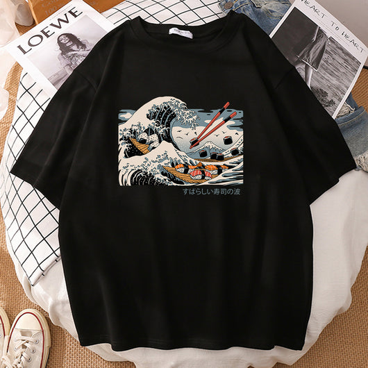 Playera Unisex con Estampado de Sushi del Mar - Image 4