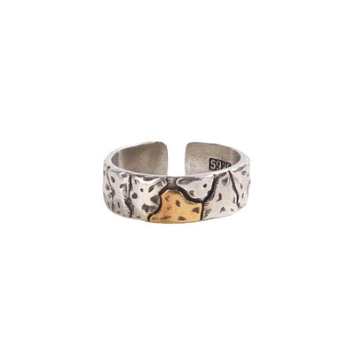 Anillo Vintage para Hombre con Textura de Piedra y Acabado Envejecido - Image 5