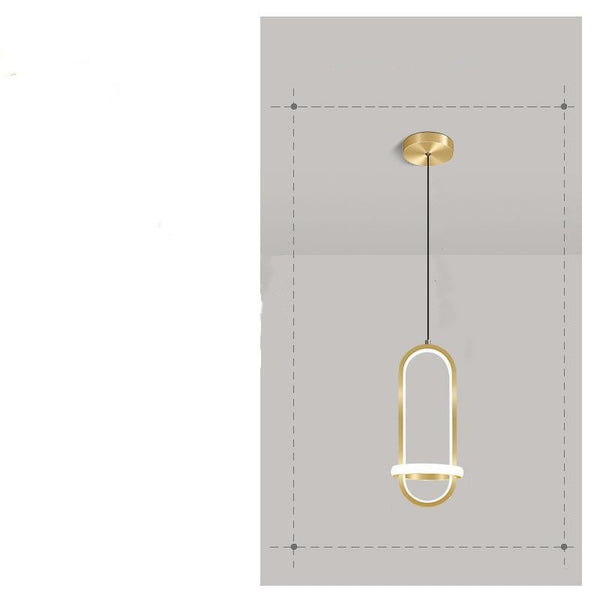 Lámpara Colgante LED Nórdica Minimalista para Dormitorio - Image 6