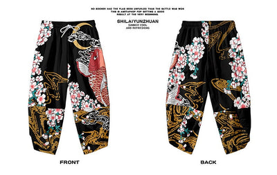 Conjunto Kimono Harajuku Estampado Digital Koi - Bata, Pantalones Cortos y Capa - Image 11
