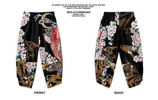 Conjunto Kimono Harajuku Estampado Digital Koi - Bata, Pantalones Cortos y Capa - Image 11