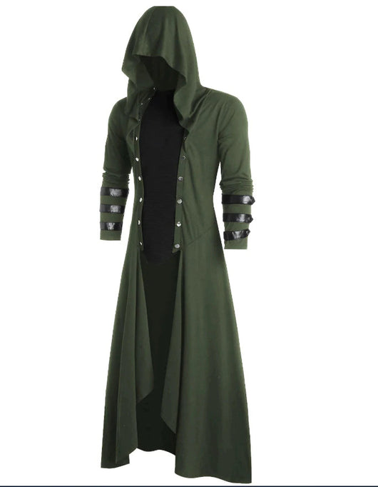 Abrigo Largo Retro Steampunk Gótico para Hombre - Image 6