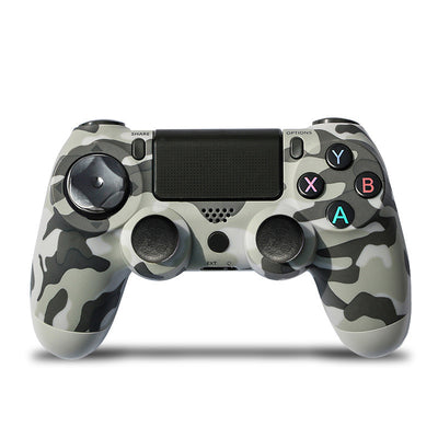 Rose gold wireless game controller with dual vibration, Bluetooth, and action buttons for PS4, PC, and P3. - Image 44