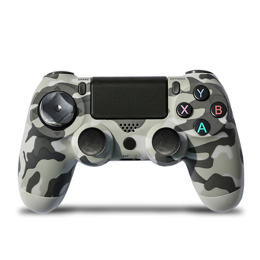 Rose gold wireless game controller with dual vibration, Bluetooth, and action buttons for PS4, PC, and P3. - Image 44