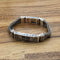 Pulsera de Plata Esterlina 925 para Hombre con Mantra de Seis Palabras