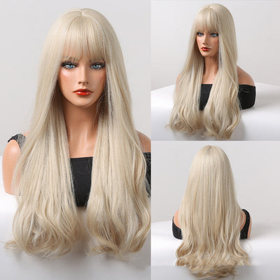 Peluca Rizada Larga con Volumen y Temperamento para Mujer - Image 4