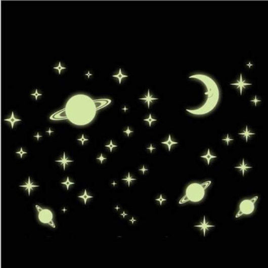 Pegatinas Luminiscentes Estrellas Luna Planetas para Decoración Infantil - Image 9